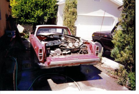 1967 Ford Ranchero - had a treasure trove in spare parts , doors and fenders etc