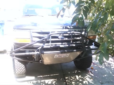 1992 Ford Bronco - This 1992 Ford Bronco features a custom front bumper and is seen from the front.