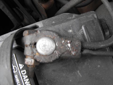 1986 Chrysler Fifth Avenue - Boosting a car the other day and my neg clamp came off with the jumper cable. Closer inspection showed my 29 year old original was cracked…