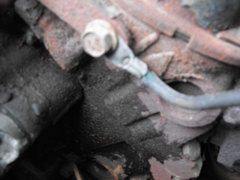 1986 Chrysler Fifth Avenue - The 6 gauge original wire was green with corrosion and it's skin was peeling.
