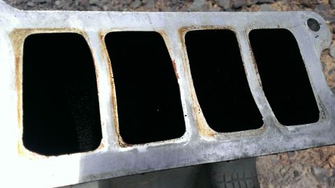 1988 Ford Bronco - Upper intake manifold full of carbon build-up and grease.