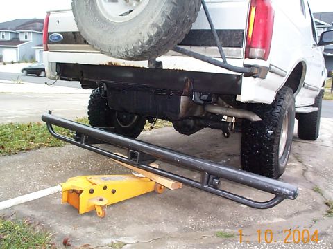 1992 Ford Bronco - Getting ready to test fit the rear bumper, this is a better shot.