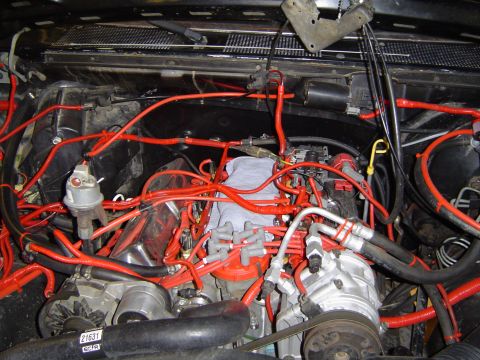 1989 Ford Bronco - We removed the intake for room to move stuff around