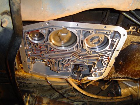 1989 Ford Bronco - Inside of the tranny with the valve body removed