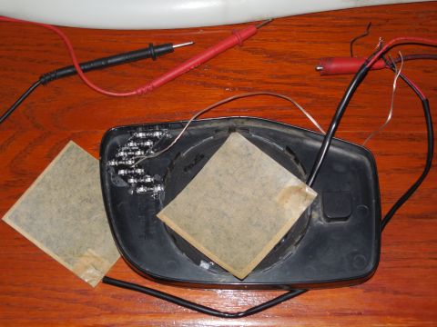 1983 Ford Bronco - This heating pad fits pretty well in the swivel cup on the mirror backing plate, and after testing it in my deep freezer, it works well eno…