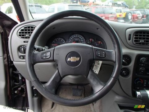 1994 Ford Bronco - Interior view of a Chevrolet Trailblazer, showing the steering wheel and dashboard controls.