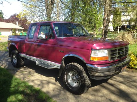 1992 Ford F-150 - All cleaned up. This is likely one of the last pictures of the truck without a cab visor and cab lights as they go on withing the next week…