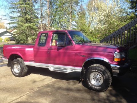 1992 Ford F-150 - All cleaned up. This is likely one of the last pictures of the truck without a cab visor and cab lights as they go on withing the next week…