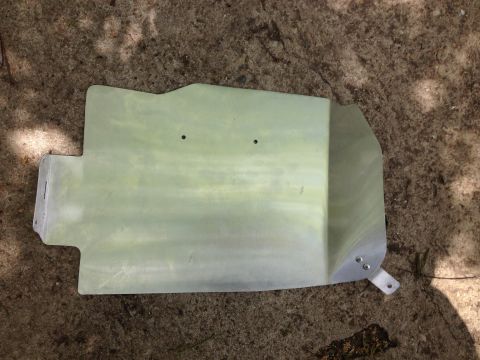 1981 Ford LTD - Aluminum sheet heat shield for the passenger side air intake. Not that complex of a shape.