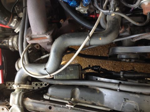 1981 Ford LTD - The Saab relay box mounted to the Taurus fan. Pretty clean I think.