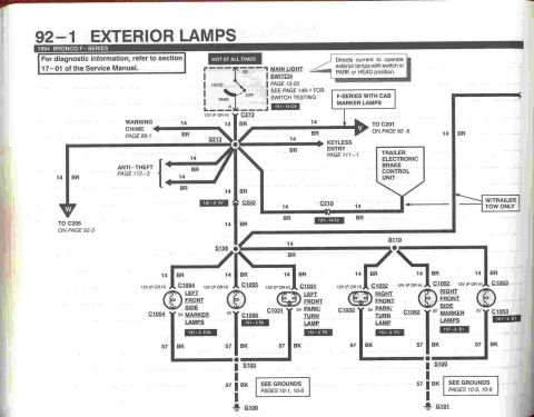 1996 Ford Bronco - Exterior Lamps - 1