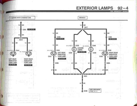 1996 Ford Bronco - Exterior Lamps - 4