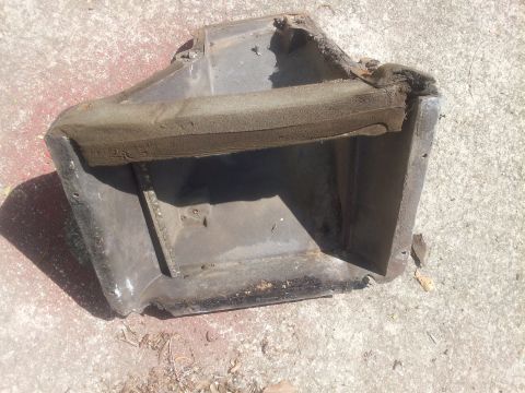 1976 Ford Ranchero - This is a part of a vehicle's air conditioning system, likely a duct housing.