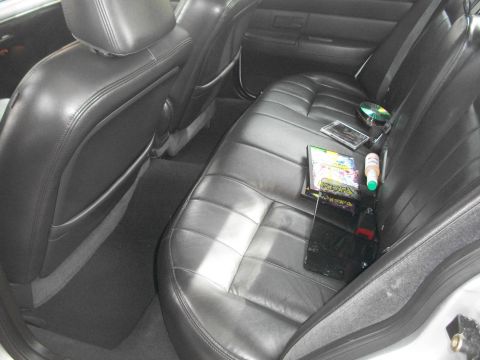 2003 Mercury Grand Marquis - Interior view of the rear seats of a 2003 Mercury Grand Marquis.