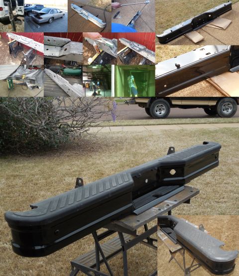 1983 Ford Bronco - SOLD Since a good black factory bumper (note that the tips hook around the body) is so hard-to-find & expensive, I made one for a local '96…
