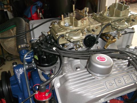 1967 Ford Mustang - Coil & breather cap are not the ones that will be used on the engine, just for running only. Still looking for a C7AE thermostat housing, t…