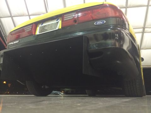 1995 Ford Probe - Rear view of a 1995 Ford Probe with a custom diffuser installed.