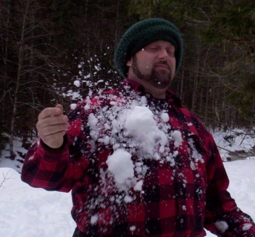 Brandon slams Ritch with a snowball:)
