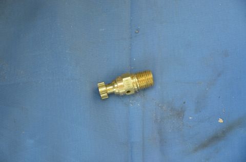 1979 Ford Bronco - Brass valve fitting with threaded end and knurled adjustment knob. Part number 1691 is visible.