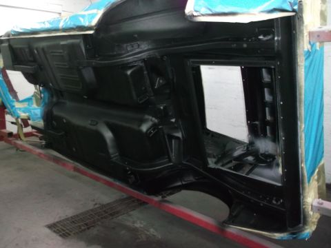 1967 Ford Mustang - Bottom & inside shot in Lizard Skin, bottom will be shot in tinted red oxide LS next.