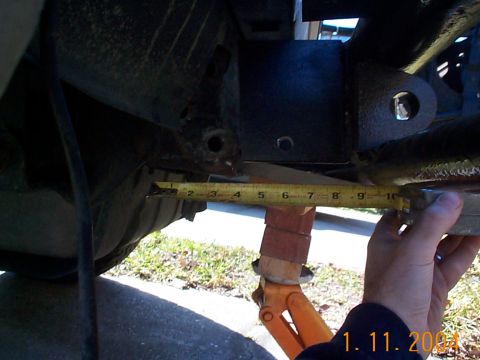 1992 Ford Bronco - Here you can see the screw up. I cut too much off.