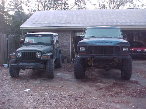 1979 Ford Bronco - next to the HEEP