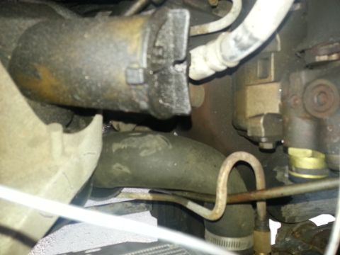 1994 Ford Bronco - Engine component and hose detail, likely from a vehicle's engine bay.