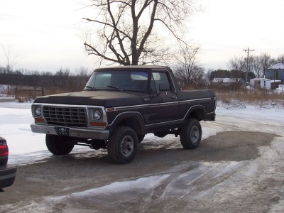 1978 Ford Bronco - Looking at my truck from the front left.