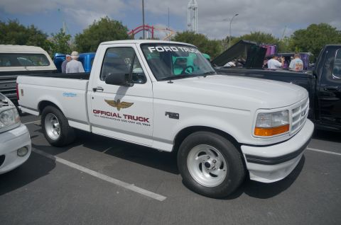 1995 Ford Taurus - White 1994 Ford F-150 pickup truck serving as the Official Truck for the Indianapolis 500.