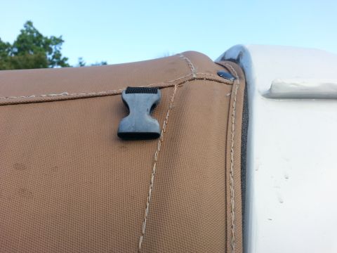 1992 Ford Bronco - you can see the line of new stitching next to the old.