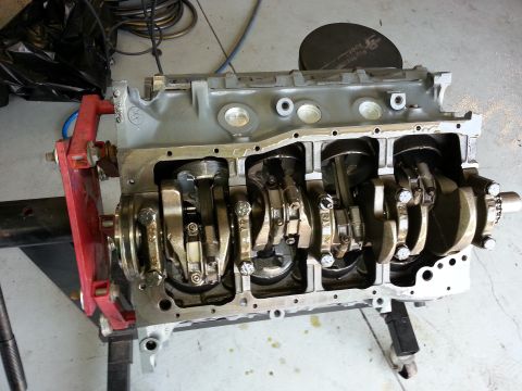 1994 Ford Bronco - The internal components of an engine block are visible, including the crankshaft and pistons.