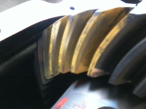 1999 Mercury Grand Marquis - Close-up of a differential gear showing wear patterns on its teeth.