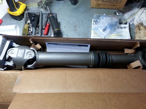 1992 Ford Bronco - New rear drive shaft from Bronco Graveyard, $273 shipped to my door.