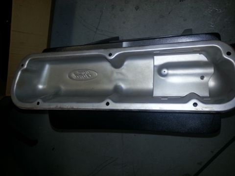1994 Ford Bronco - This is a Ford valve cover, likely from an older model, the embossed Ford logo.