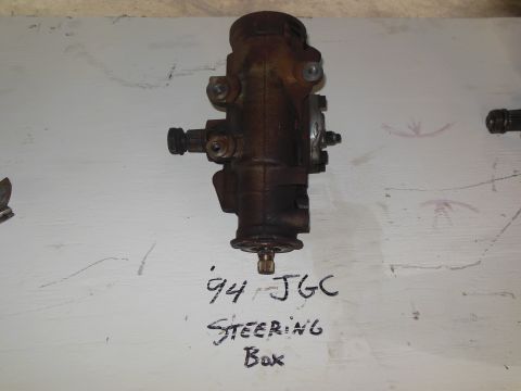 1979 Ford Ranchero - A rusty steering box is shown, with handwritten text indicating it is from a 1994 JGC.
