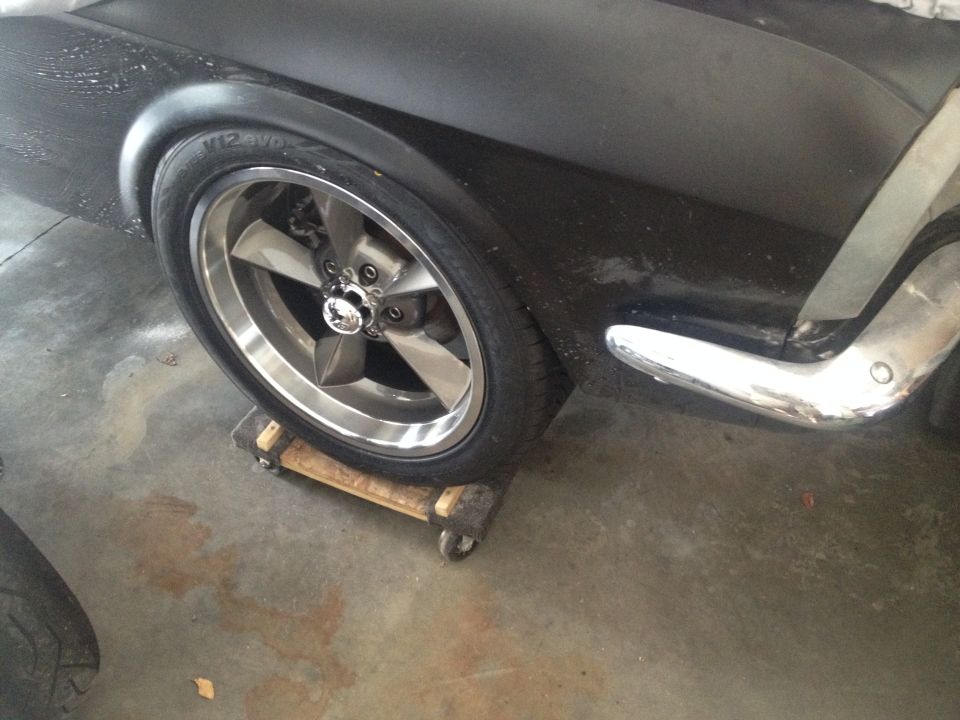1965 Mustang 17x7 wheels with 235/45-17 tires