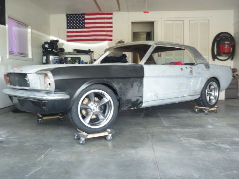 1965 Ford Mustang - 1965 Mustang 17x7 wheels with 235/45-17 tires