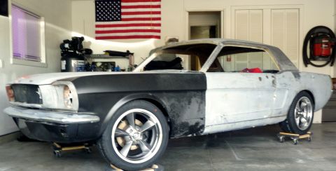 1965 Ford Mustang - 1965 Mustang 17x7 wheels with 235/45-17 tires
