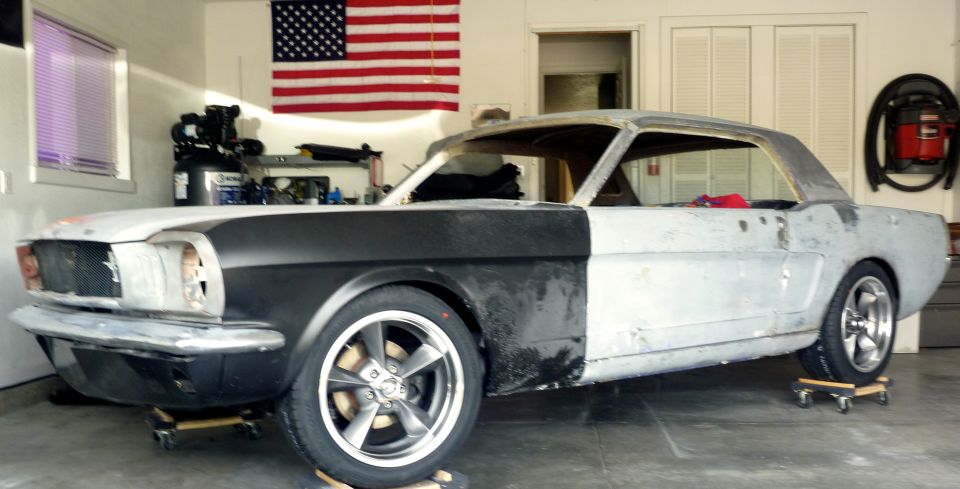 1965 Mustang 17x7 wheels with 235/45-17 tires