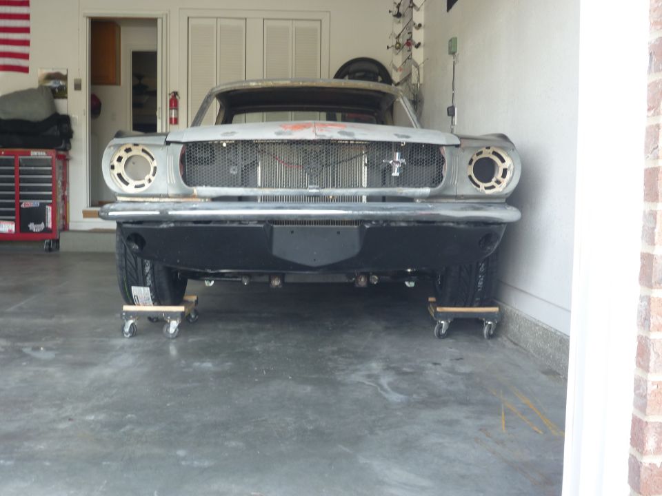 1965 Mustang 17x7 wheels with 235/45-17 tires