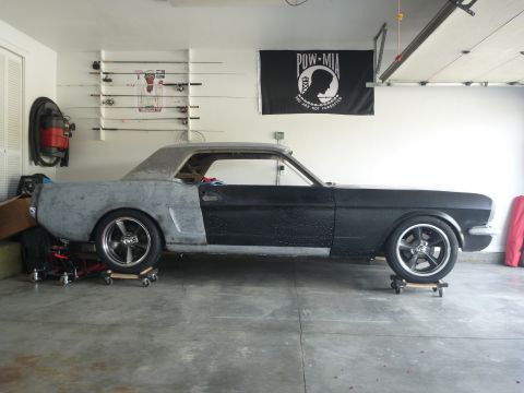1965 Ford Mustang - 1965 Mustang 17x7 wheels with 235/45-17 tires