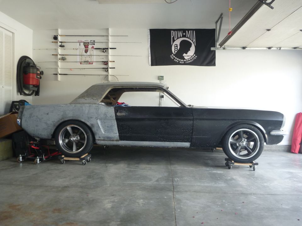 1965 Mustang 17x7 wheels with 235/45-17 tires