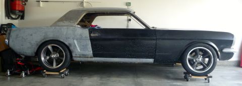1965 Ford Mustang - 1965 Mustang 17x7 wheels with 235/45-17 tires