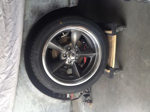 1965 Ford Mustang - 1965 Mustang 17x7 wheels with 235/45-17 tires