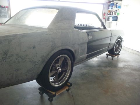 1965 Ford Mustang - 1965 Mustang 17x7 wheels with 235/45-17 tires