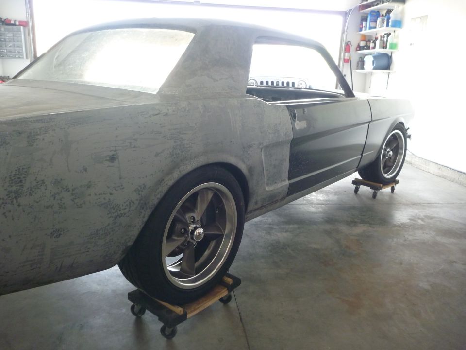 1965 Mustang 17x7 wheels with 235/45-17 tires