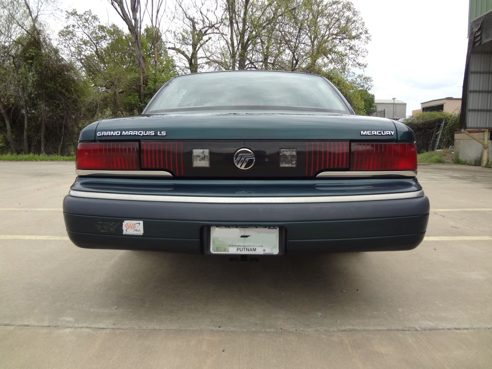 Rear view of a 1993 Mercury Grand Marquis LS