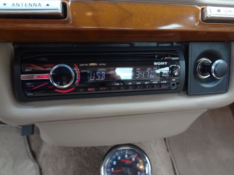 1993 Mercury Grand Marquis - Car interior shows an aftermarket Sony stereo and a gauge, not a 1993 Mercury Grand Marquis.
