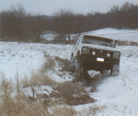 1980 Ford Bronco - First real wheeling.