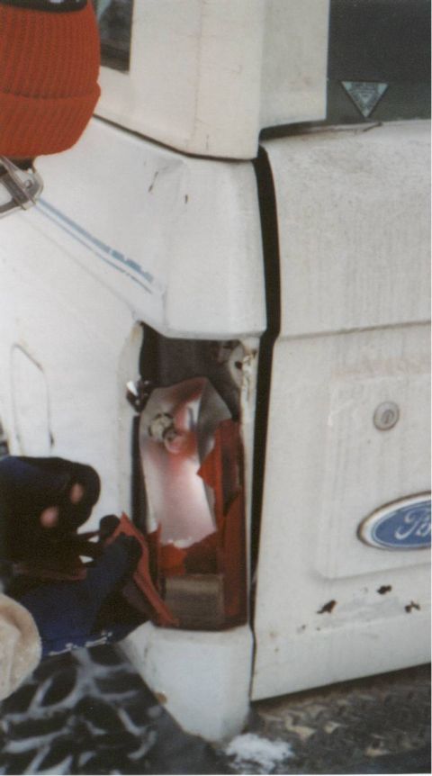 1980 Ford Bronco - Bronco: Stupid little bush busted my tail light as I backed down a ditch. I'll chainsaw his ass next time I'm there!